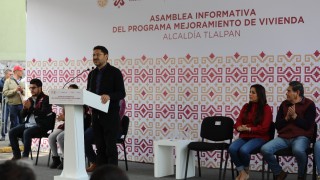 Asamblea informativa sobre el Programa de Mejoramiento de Vivienda en la alcaldía Tlalpan