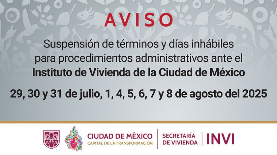Suspensión de términos y días inhábiles